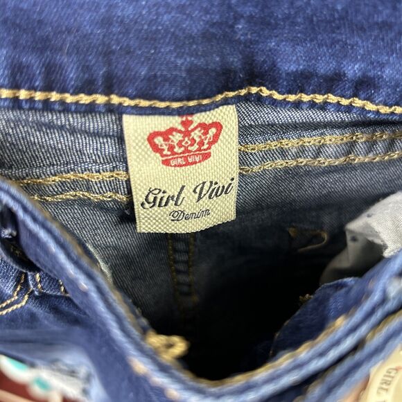 Girl Vivi Collection Women’s Jeans Size L / Skinny / Ripped / BNWT - Picture 9 of 10